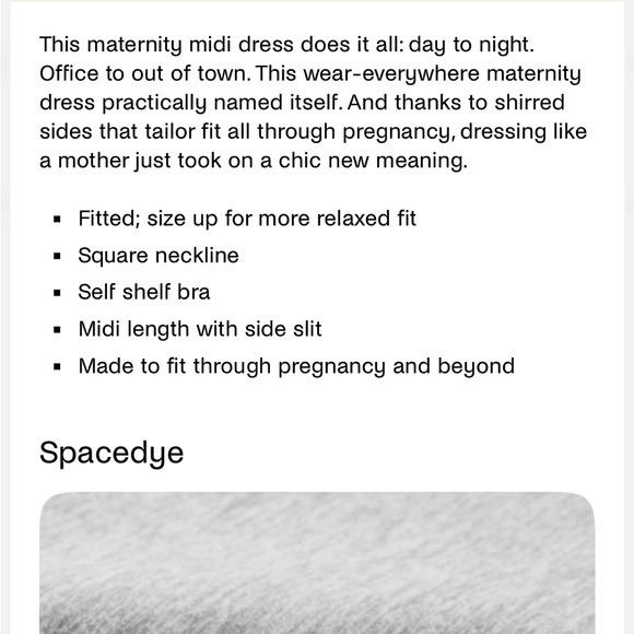 Beyond Yoga -Spacedye Icon Maternity- Black Midi Dress - Picture 9 of 10